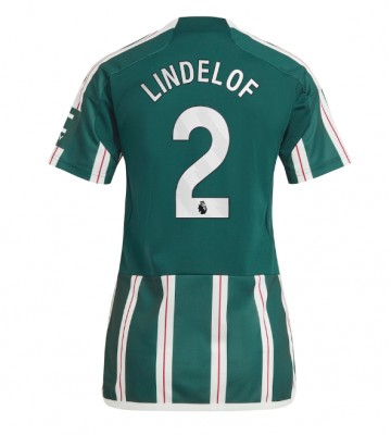 Maillot de foot Manchester United Victor Lindelof #2 Extérieur Femmes 2023-24 Manches Courte